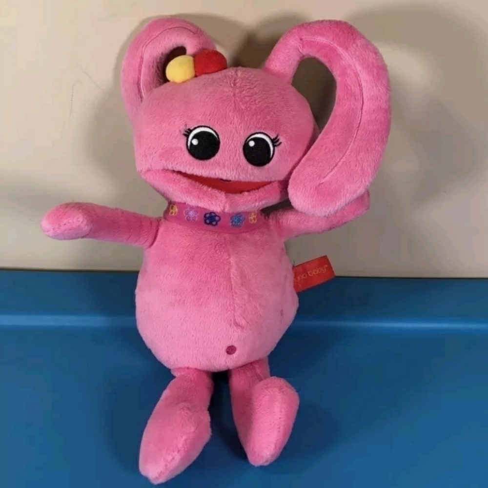 Juno Baby Pink Bunny Plush Stuffed Animal Juno's Rythm 13" Toy Girl's Doll EUC